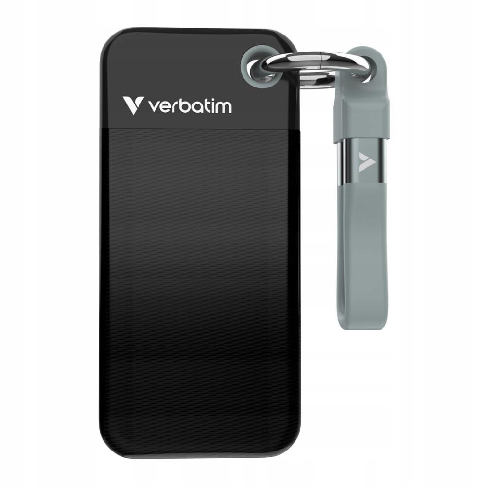 Dysk Ssd zewnętrzny Verbatim Pocket Ssd 2TB Usb-c 3.2 Gen 2 czarny/szary