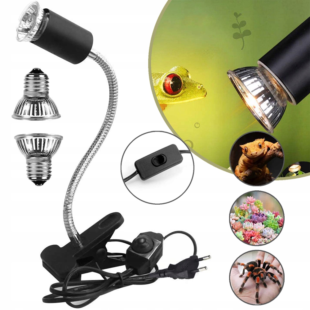 Levně Topná Lampa Pro Plazy, Želva Topná Lampa Do Terária, Topná Objímka