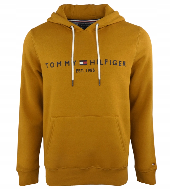 Tommy Hilfiger pánská mikina s kapucí, hořčicová, M