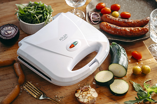 Grill Elektryczny Adler AD 3072 1200W Nieprzywierający Biały