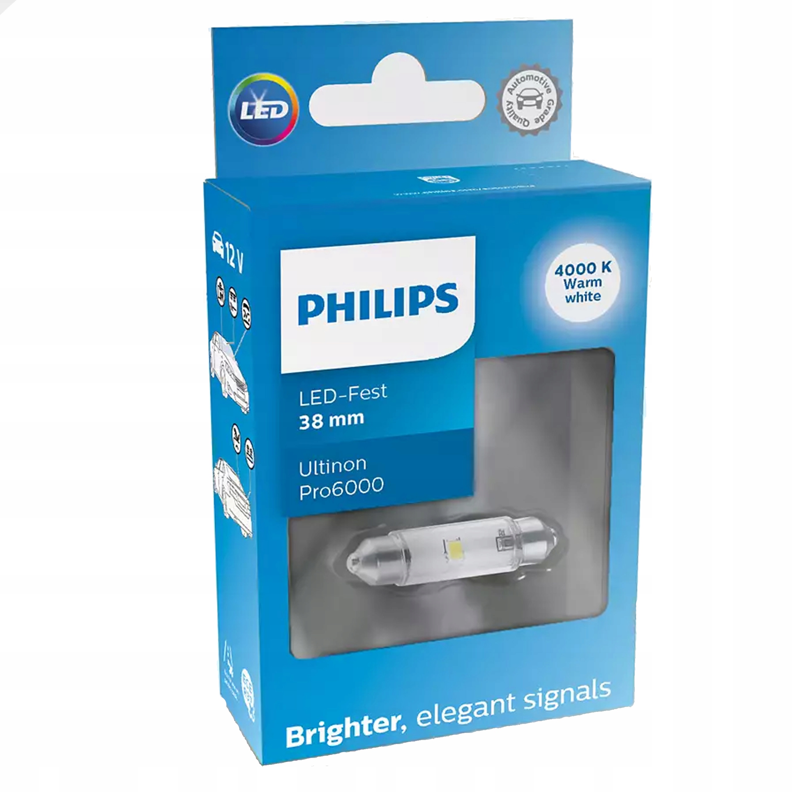 

Philips Led Festoon 38mm 4000K Ultinon Pro6000 Si