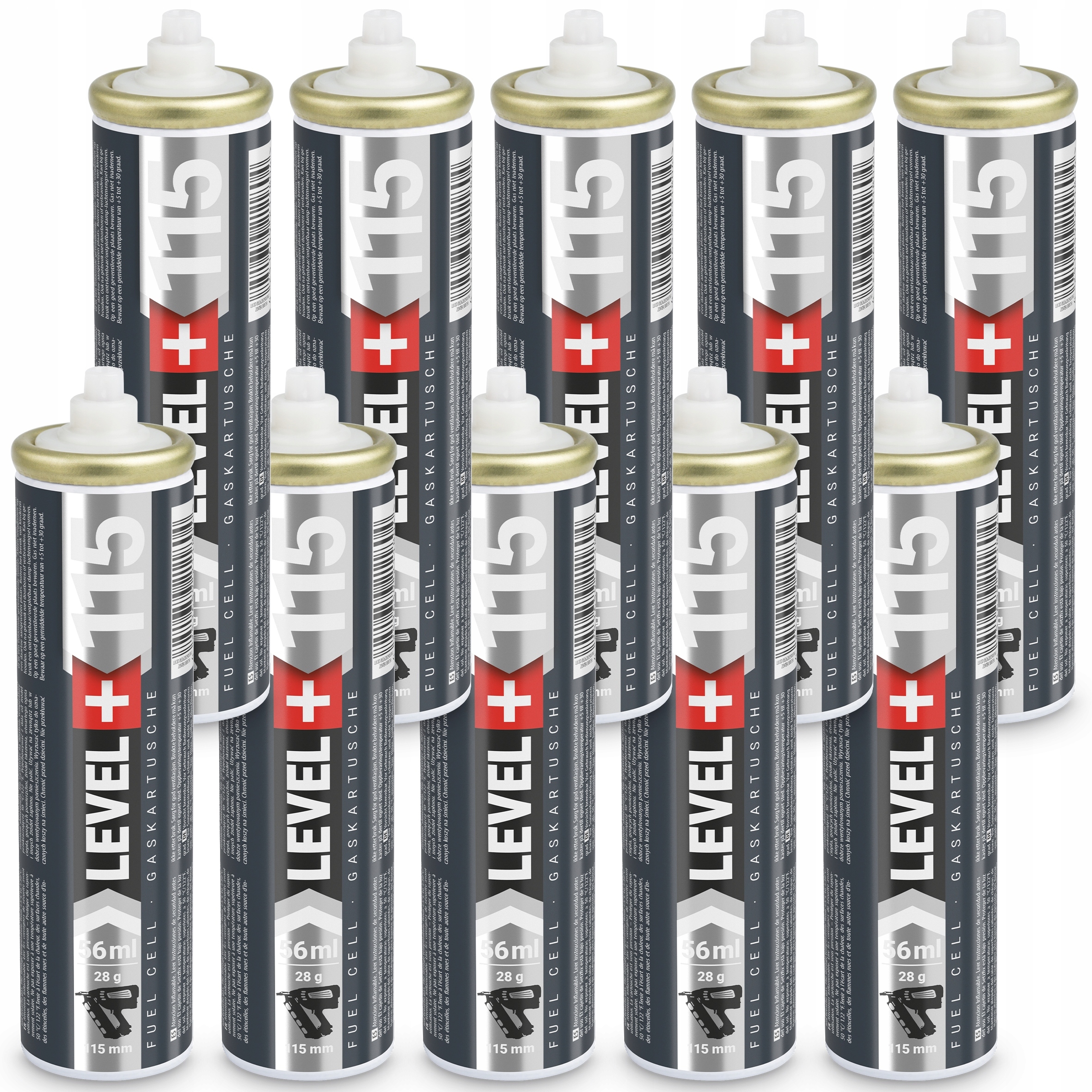 Plyn do sadbovačů Náboj 10 Ks 115mm 56ml 28g L+115