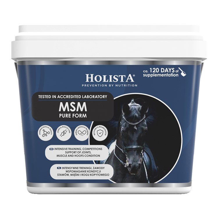 Holista Equine Msm Pure Form 900g Biogenní síra na klouby kopyta pro koně