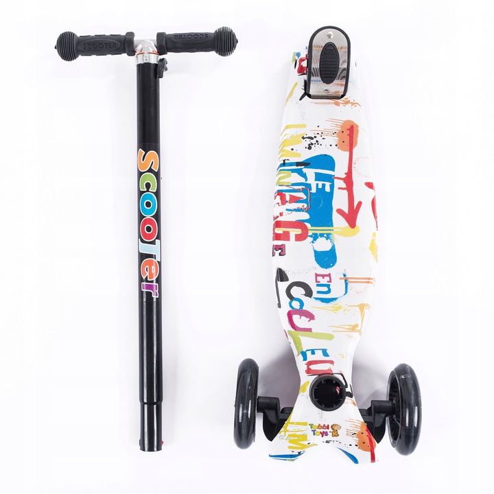 HULAJNOGA TRÓJKOŁOWA DLA DZIECI BALANSOWA KOŁA LED STYL GRAFFITI Kod producenta 701-W1