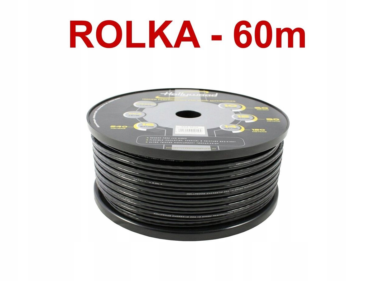 Hollywood Cca SC-12 hlasný kábel 2x3,5 mm2 /60 m