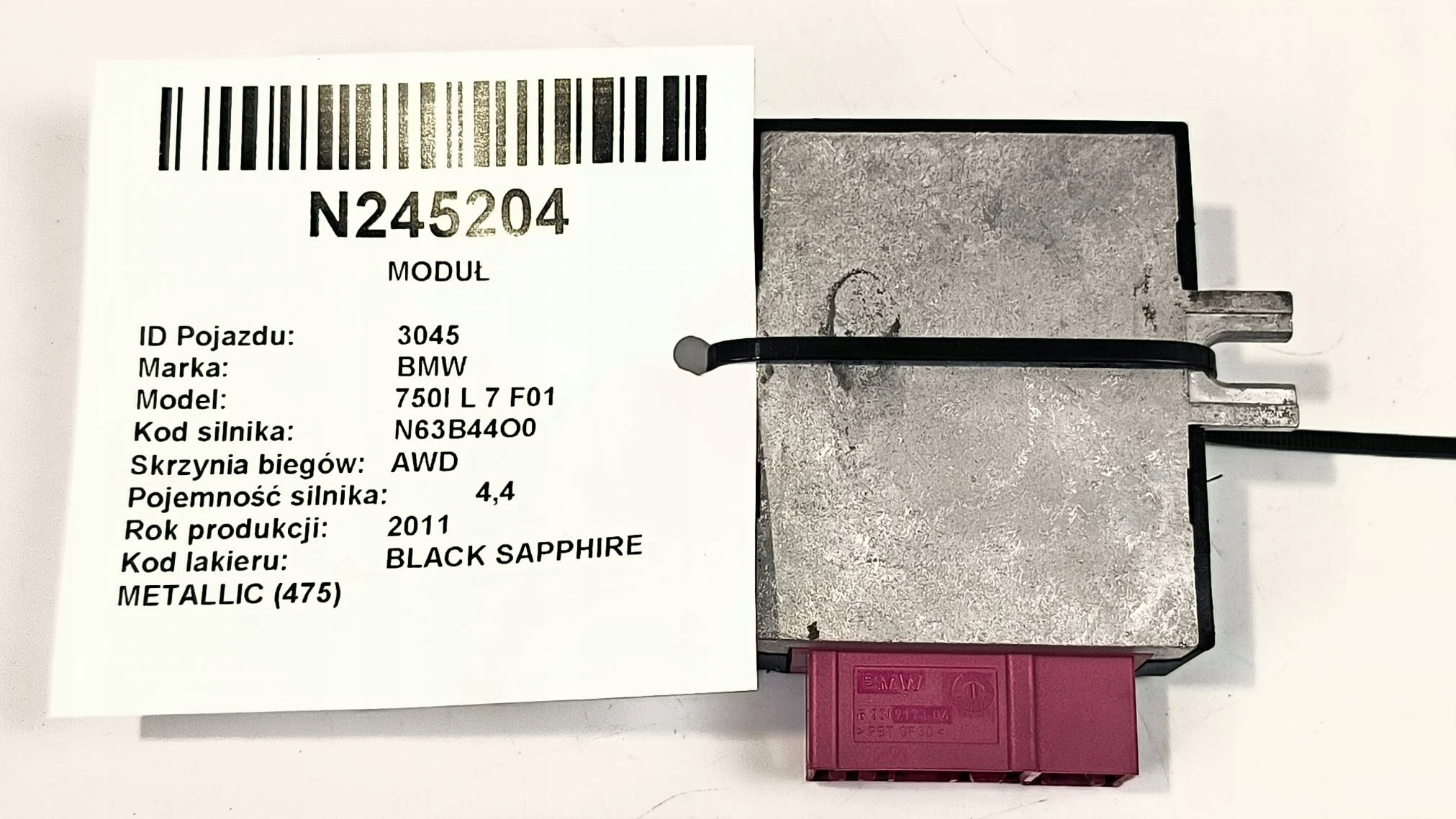 modulo 558921 BMW 750I L 7 F01