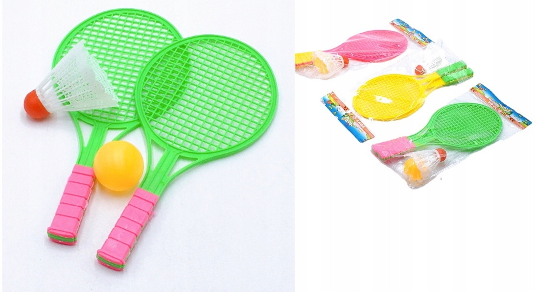 

Rakietki lotka do gry i zabawy Plastik MIX Kolor