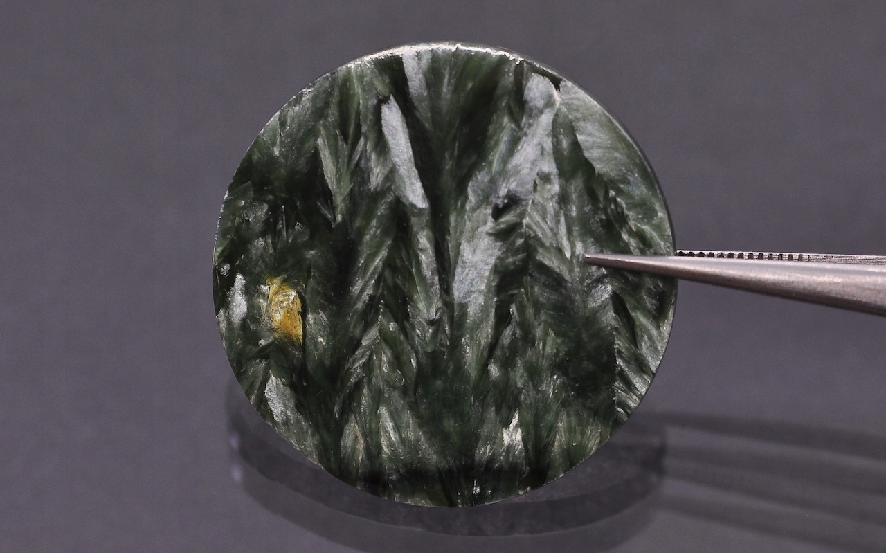 Serafinit deska konvexní kulatá fi 30 mm