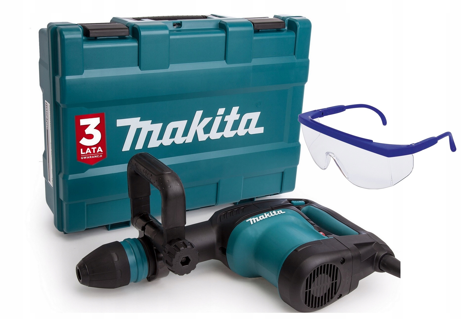 Makita HM0871C Młot Kujący Sds Max 1100W 8.1J W Walizce +okulary +smar