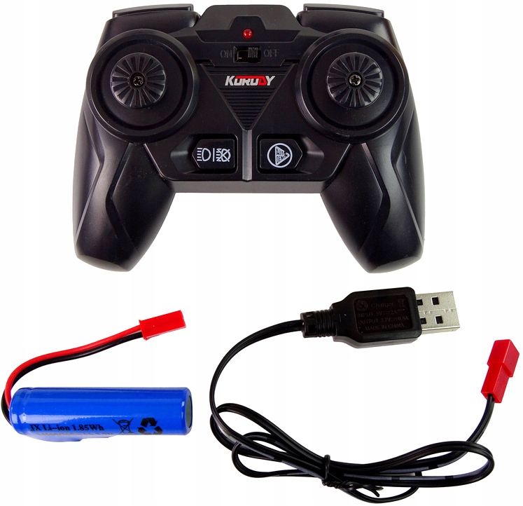 DUŻY TRAKTOR ZDALNIE STEROWANY Z ŁYŻKĄ RC ŚWIATŁO LED Ładowanie USB Marka QULKI