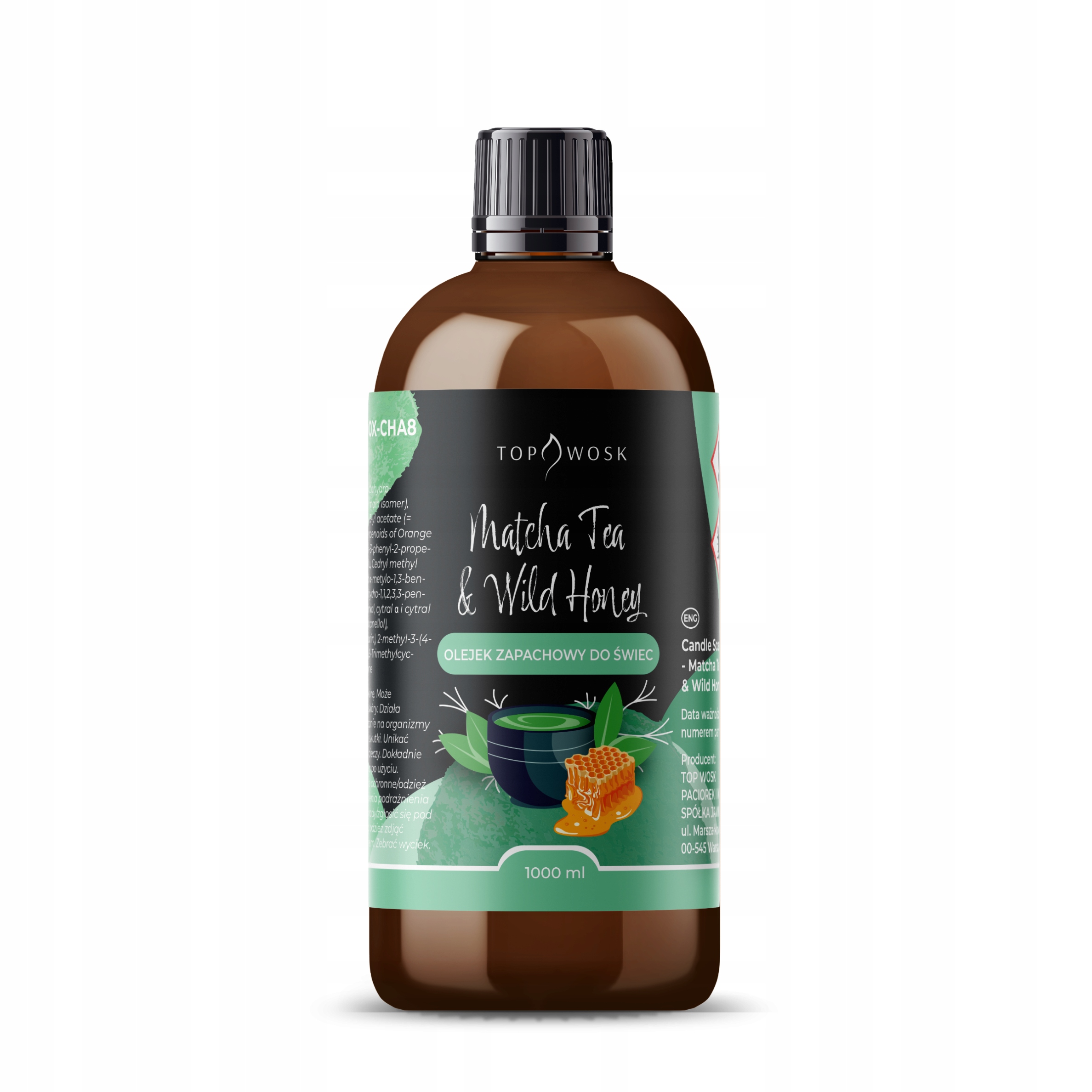 Vonný olej na sviečky Matcha Tea & Wild Honey 1000 ml vôňa do vosku
