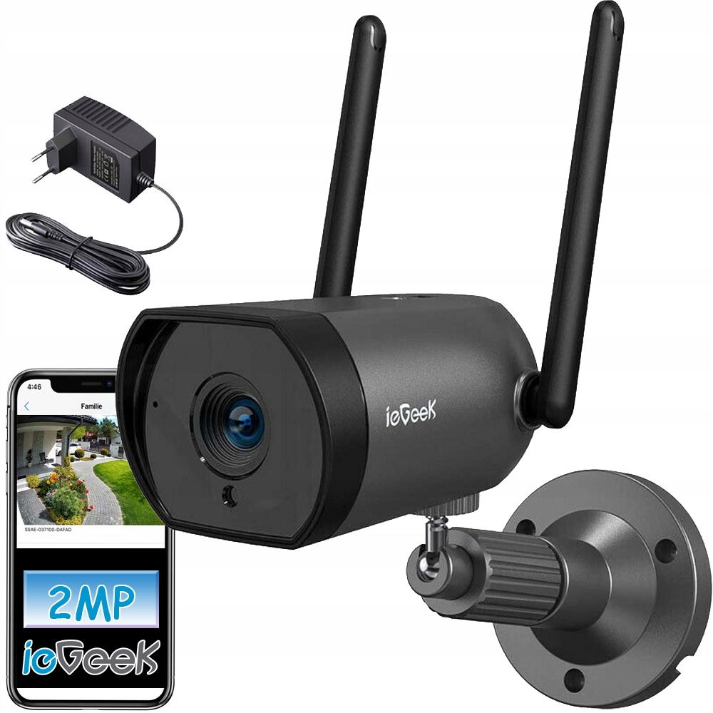 

Kamera Zewnętrzna Monitoringu Ip Wifi 1080P IP66