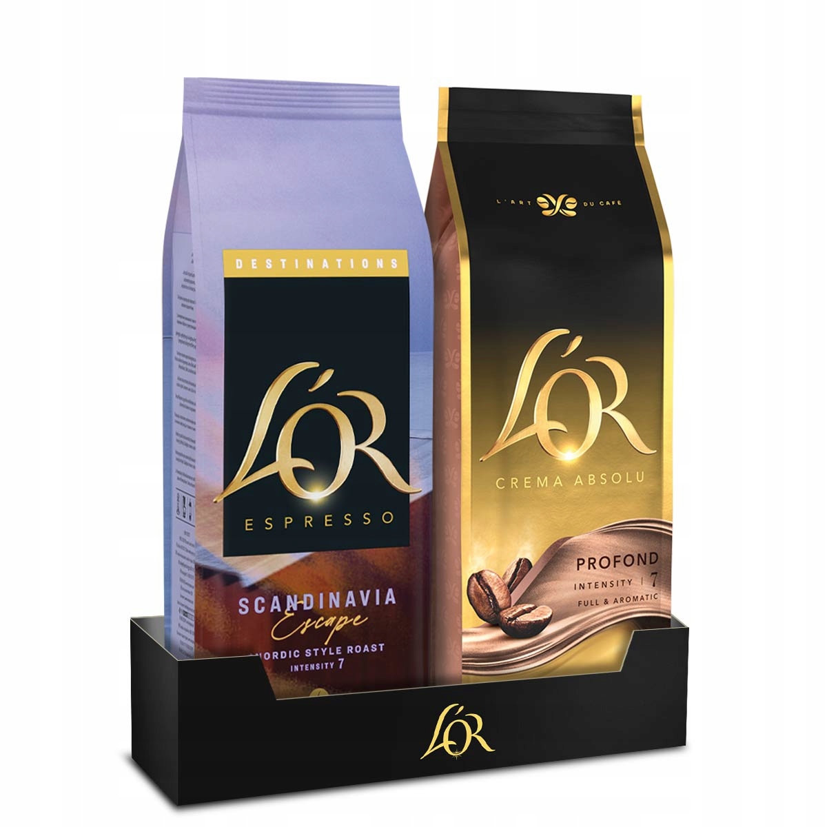 Kawa ziarnista L'or Crema Absolu 500g Scandinavia Escape 450g