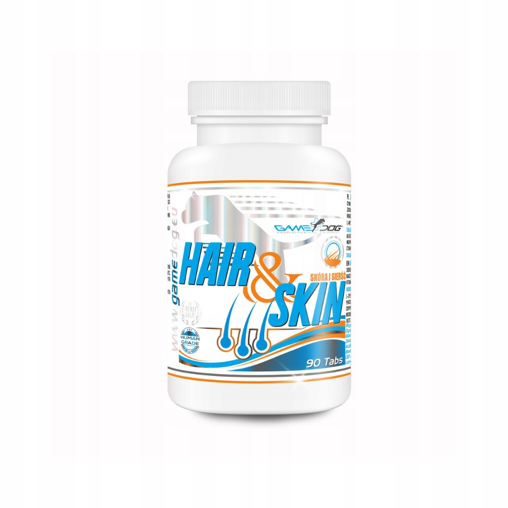 Game Dog Hair & Skin dla psa 90 tabletek zdrowa skóra, sierść, suplement
