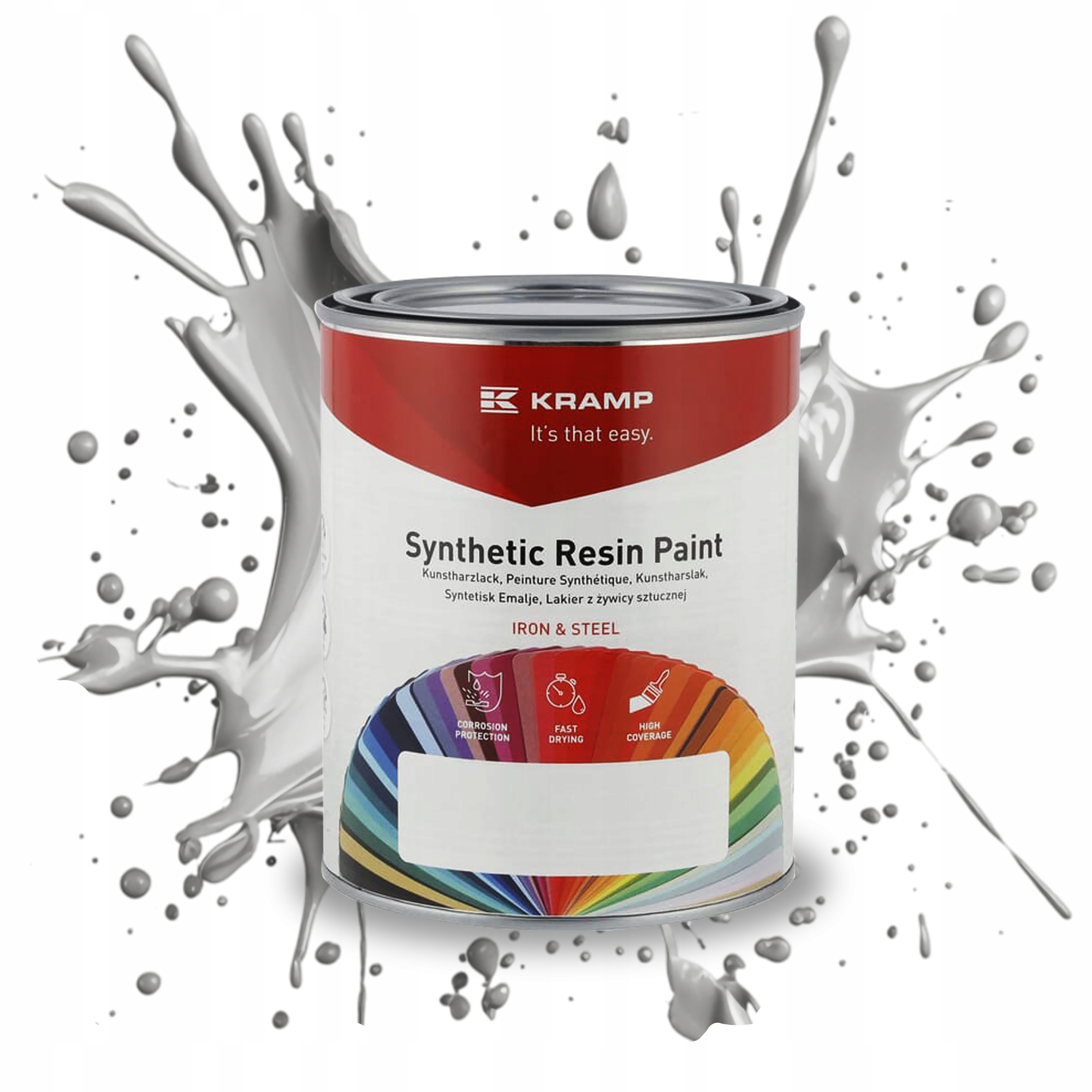Lakier farba Landini srebrno-szary metalik 1 L Kramp 912508KR