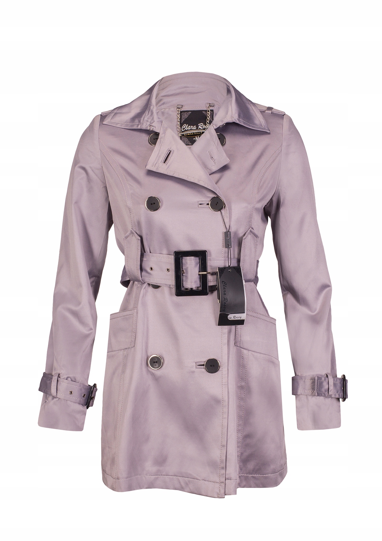 

Elegancki Płaszcz Wiosenno-letni - XL/ Szary