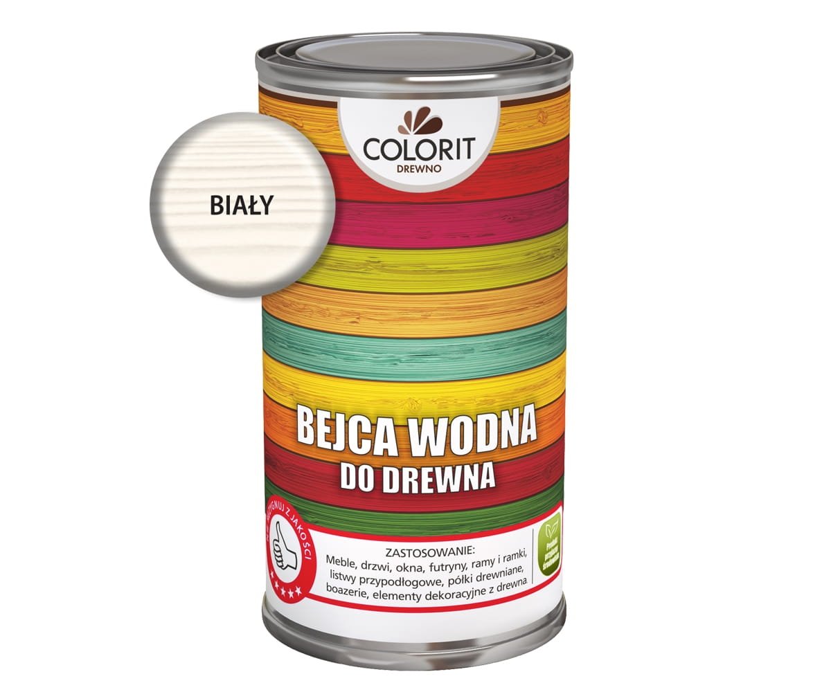

Colorit Bejca Wodna Do Drewna 0,5L Biały 500ml do