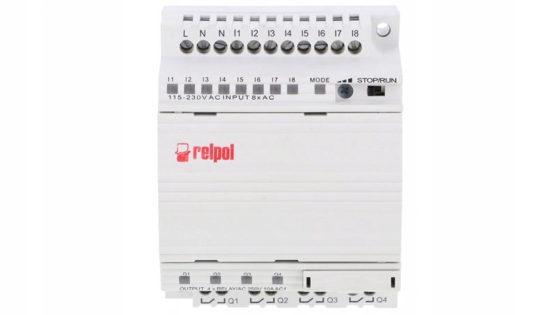 Przekaźnik programowalny 230V Ac 8we, 4wy bez