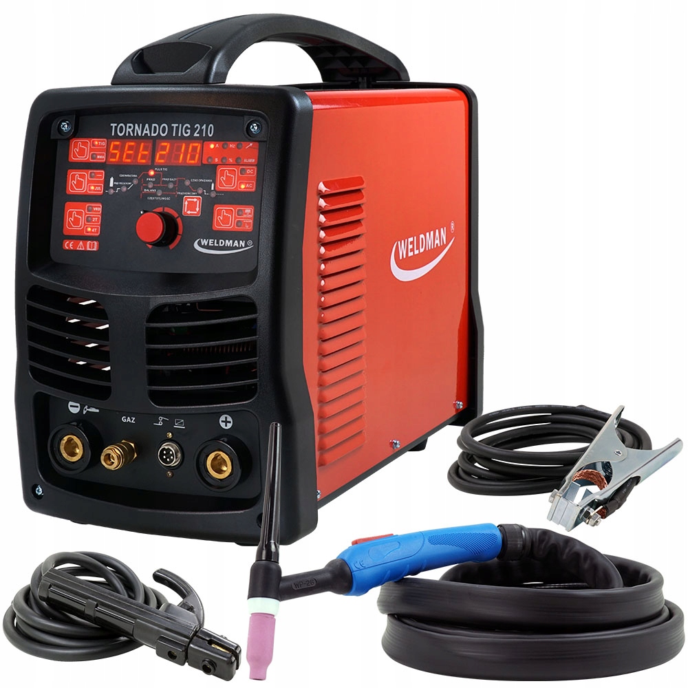 Spawarka inwertorowa Weldman TIG 210 AC DC HF Puls