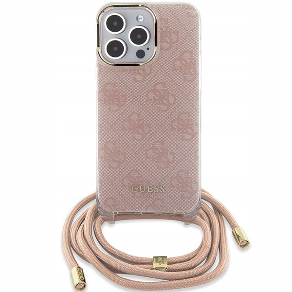 Pouzdro Guess pro iPhone 15 Pro, obal Crossbody poutko na krk Rameno