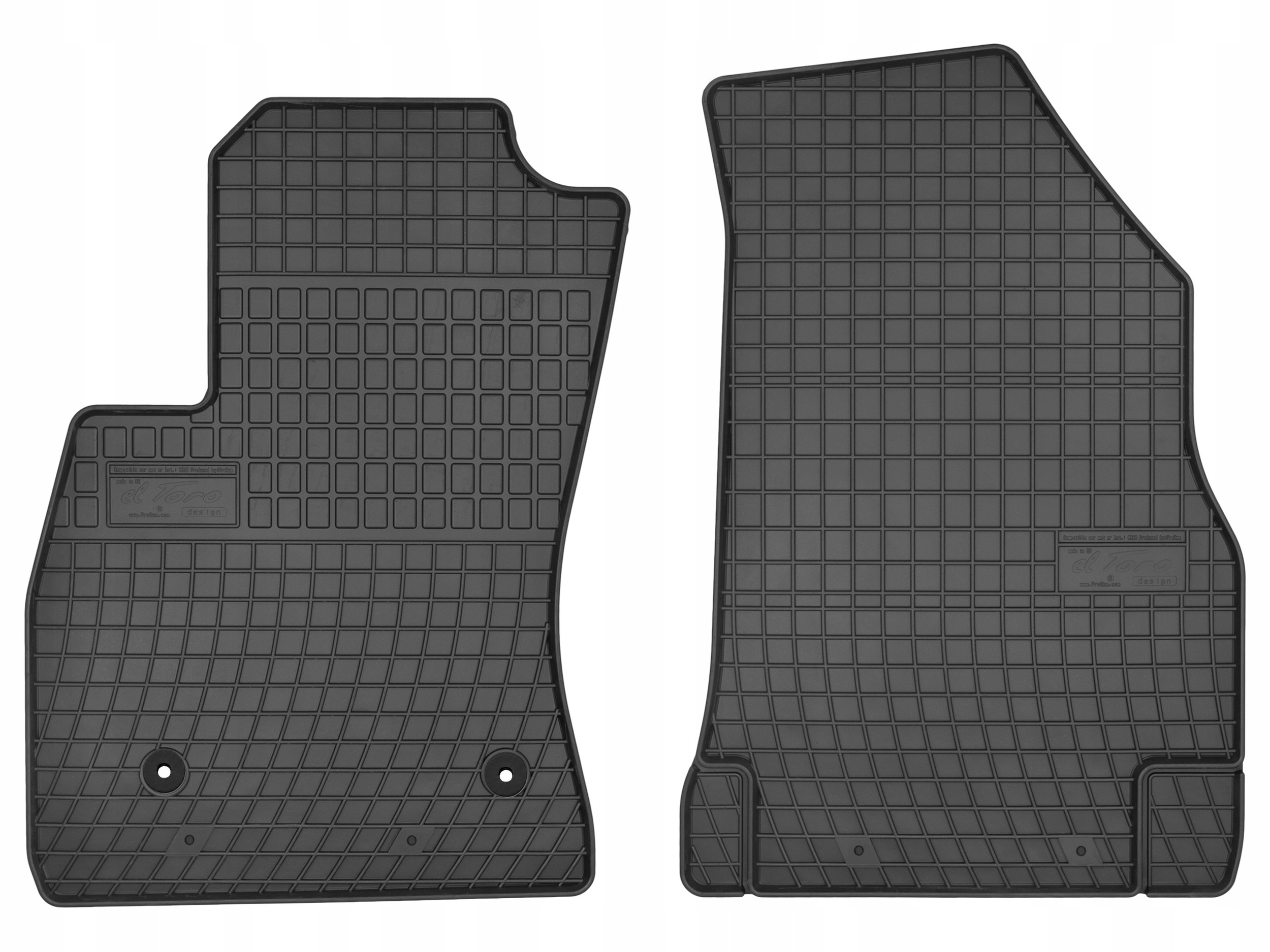 Gumové koberce pro Ram ProMaster od roku 2013, přední 2 ks SolidPRO okraj 1,5 cm