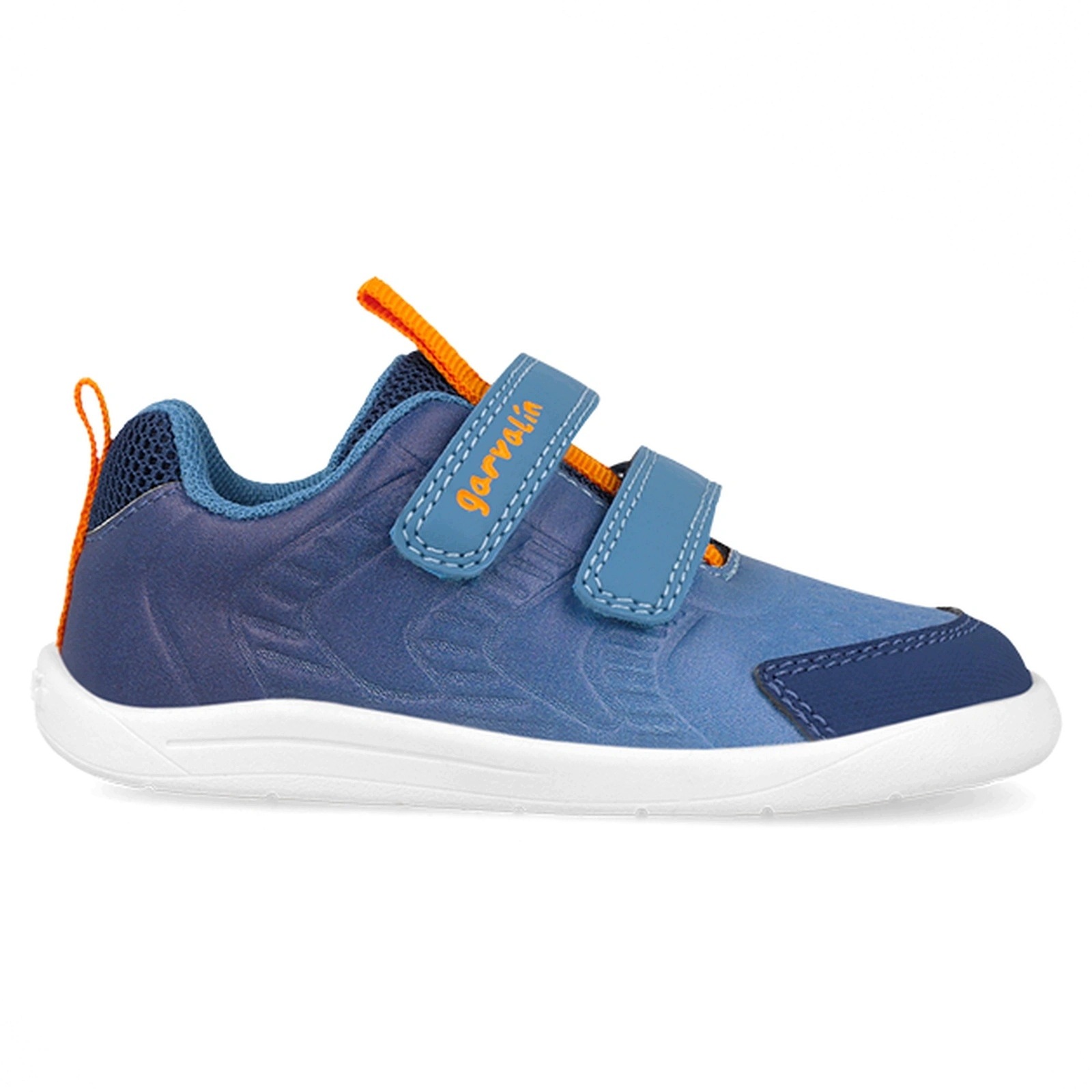 Buty barefoot chłopięce Garvalin Mat sneakersy dwa rzepy Niebieskie 30