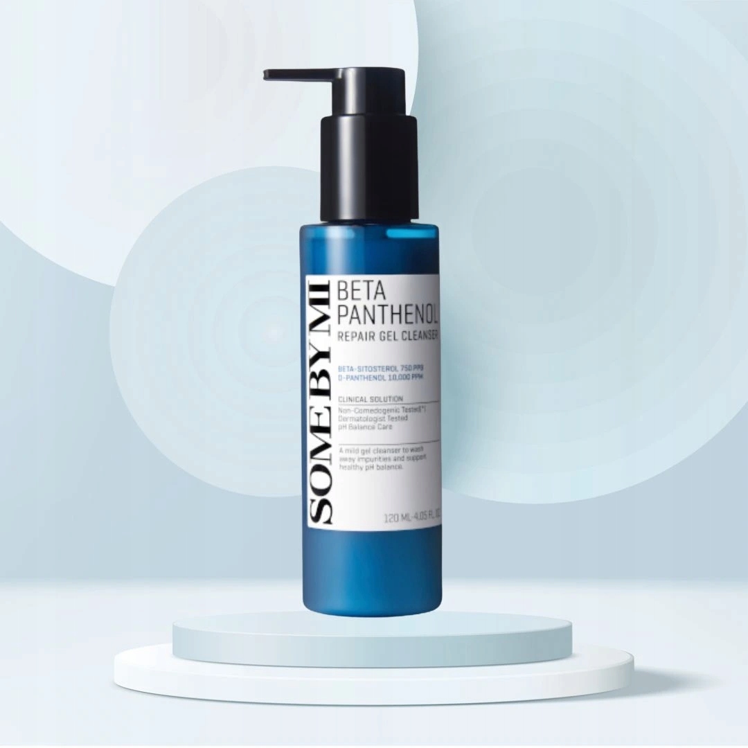 SOME BY MI Beta panthenol repair gel cleanser 120 ml - delikatny żel do mycia twarzy — 3