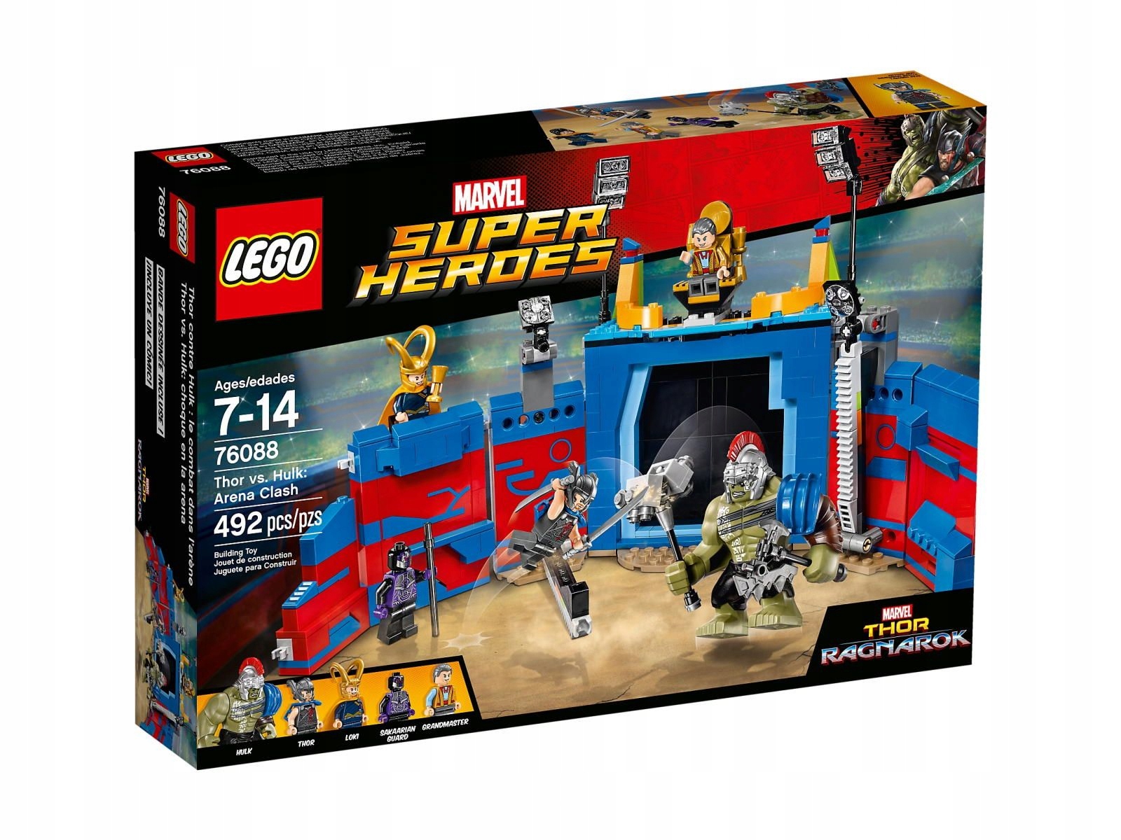 Lego Heroes 76088 Thor versus Hulk: střetnutí v aréně Nové