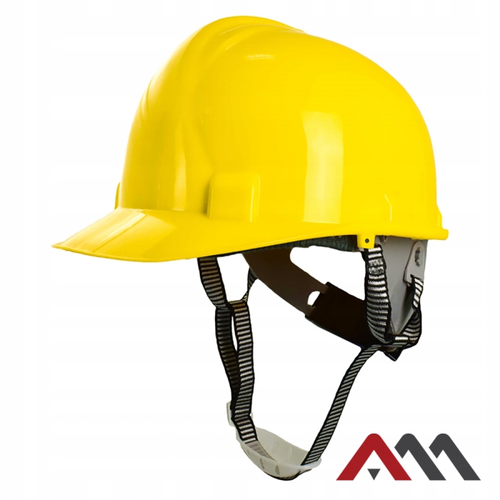 KASK ROBOCZY HEŁM OCHRONNY BHP REGULOWANY WYSOKOŚCIOWY 4-PUNKTOWY żółty Marka ART.MAS