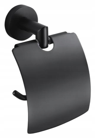 Uchwyt na papier toaletowy czarny STELLA 07.440-B