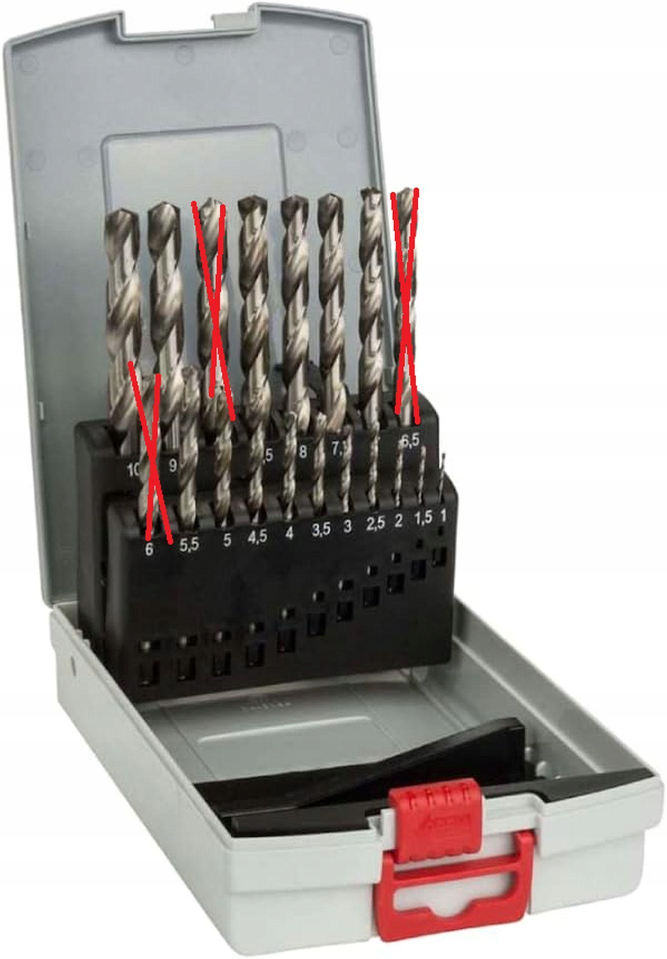 Vrtáky do kovu Bosch 19 dílů