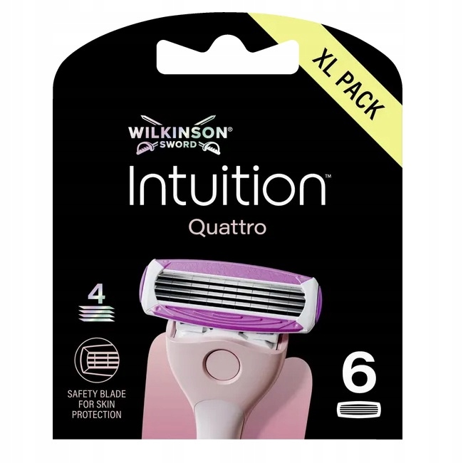 Wilkinson Intuition Quattro Náplně se 4 čepelemi 6 Kusů