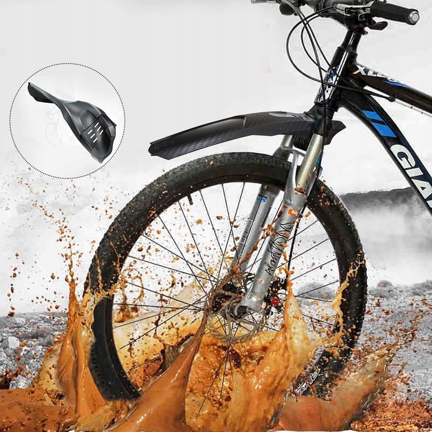 2X UNIWERSALNY BŁOTNIK DO ROWERU,BŁOTNIKI ROWEROWE Rodzaj mocowania brak informacji