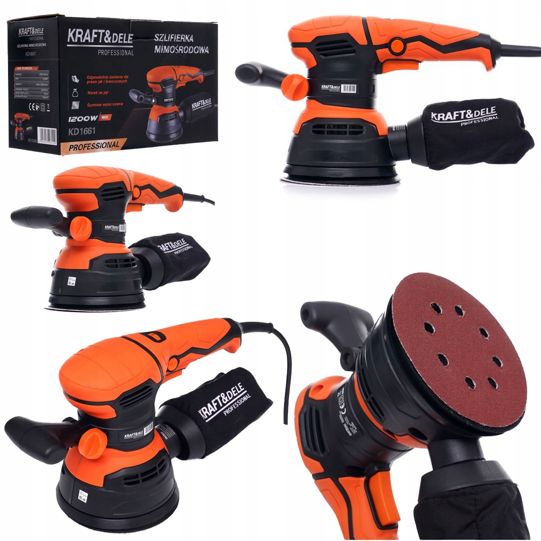Excentrická bruska Kraft&Dele kd1661 síťová 1200 W 230 V