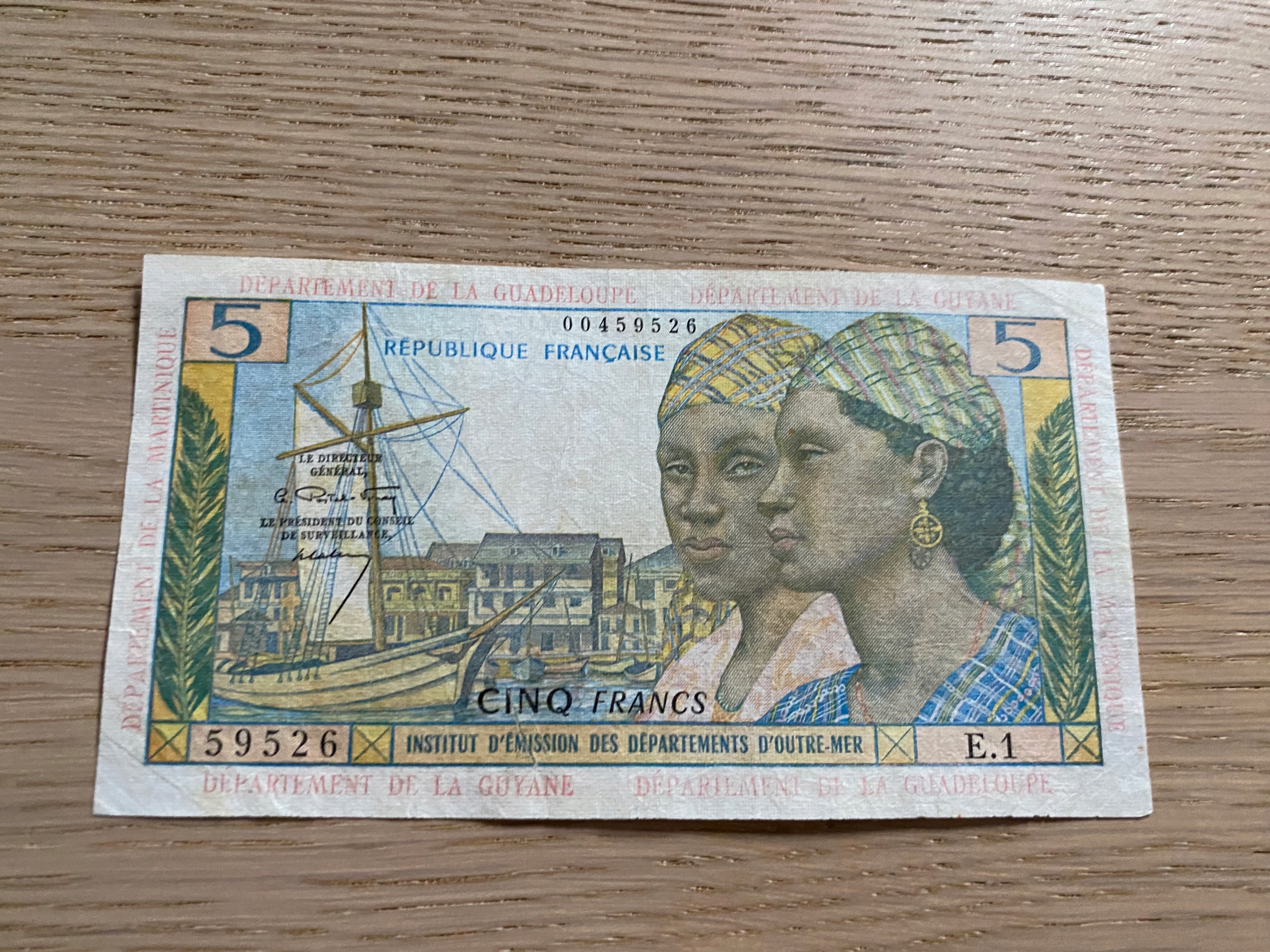 Francuskie Antyle - 5 franków