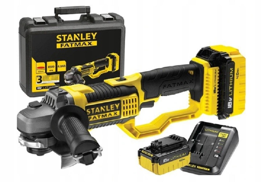 KOMPLET SZLIFIERKA KĄTOWA KĄTÓWKA DIAKS Z AKUMULATORAMI ŁADOWARKĄ DO DREWNA