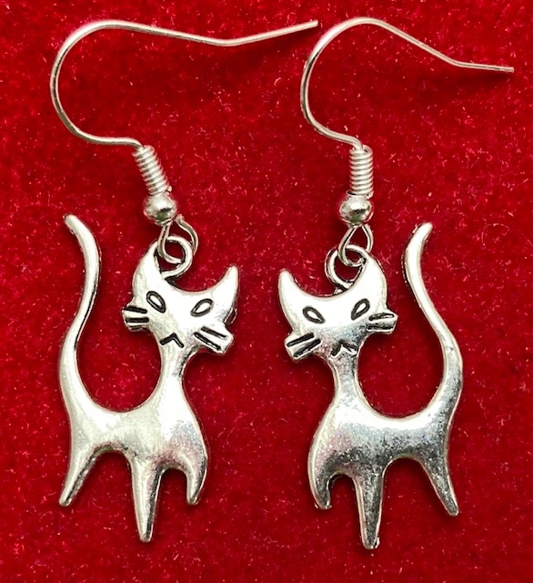 

Kolczyki ręcznie wykonane Kotki Kot Kotek łobuziak