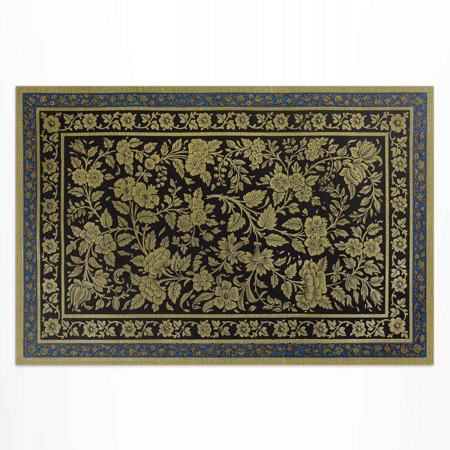 Vinylový koberec do záhrady Sir Matthew Digby Wyatt botanický vzor 225 x 150 cm