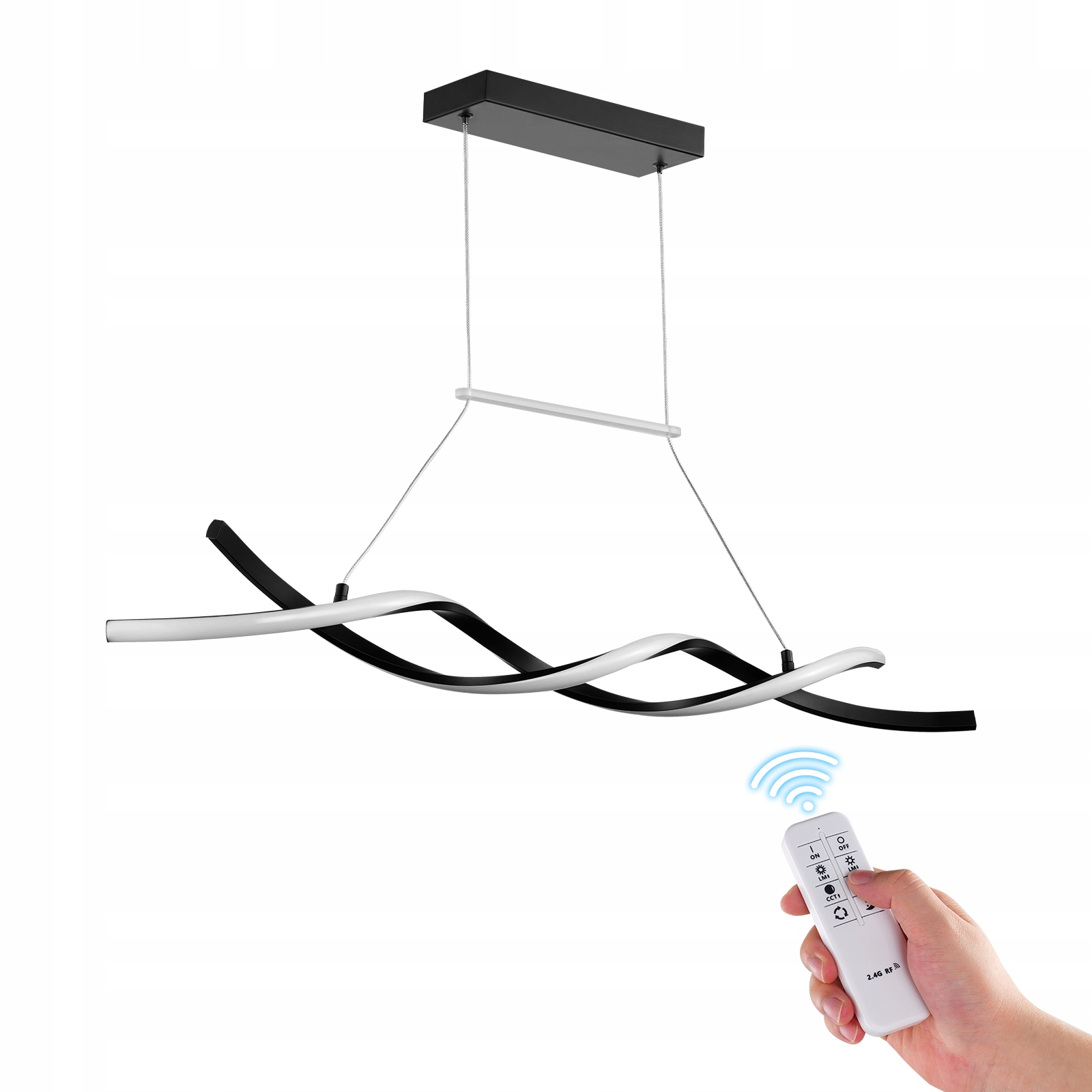 Vevor Je Moderní 24W Led Závěsná Lampa S Dálkovým Ovládáním A Regulací Jasu A Barvy