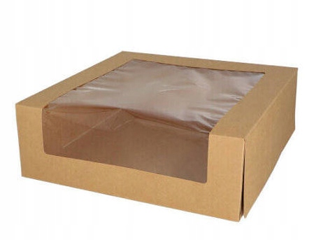 Krabička na sushi s průhledným okénkem Pla 30x30x10 cm 25 Ks
