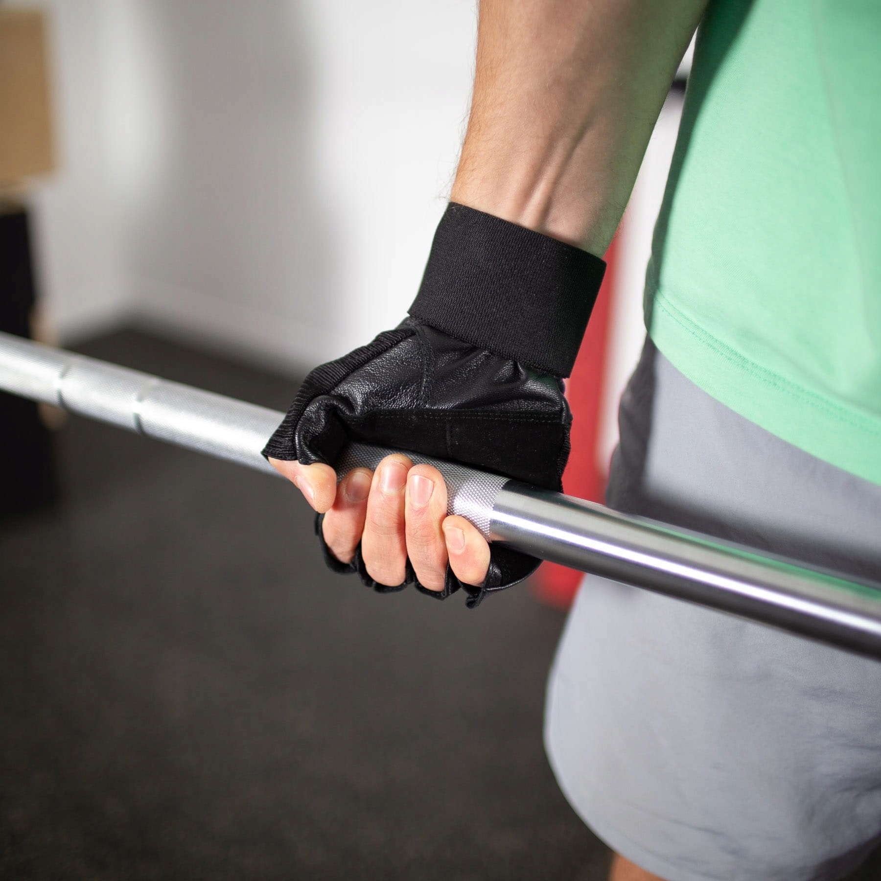 RĘKAWICE NA SIŁOWNIĘ RST04 BLACK HMS ROZMIAR L TRENING SIŁOWNIA Materiał dominujący skóra naturalna