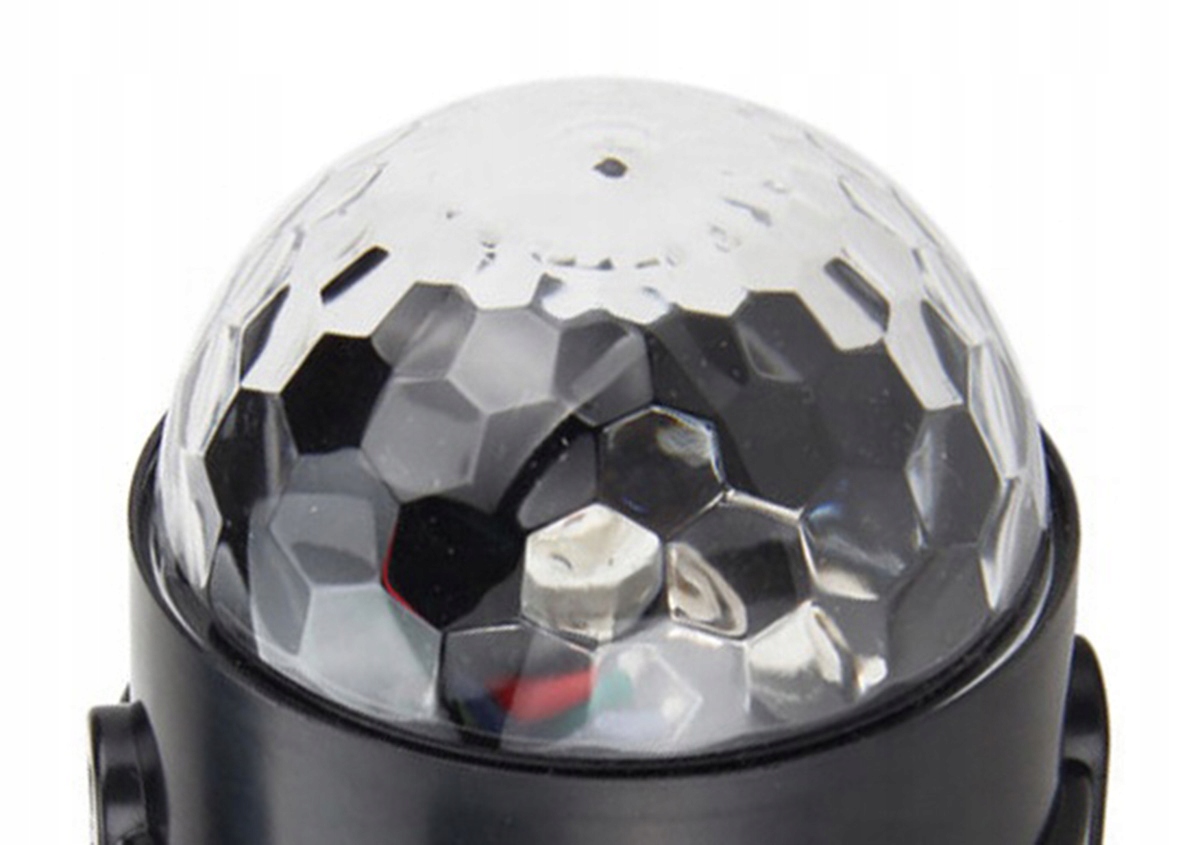 KULA DISCO LED RGB PROJEKTOR KULA DYSKOTEKOWA REFLEKTOR Zasilanie sieciowe