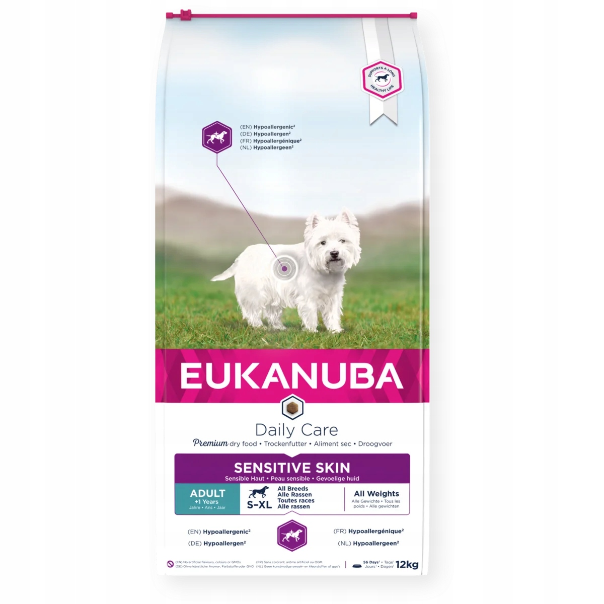 Eukanuba Daily Care Adult Sensitive Skin 12 kg