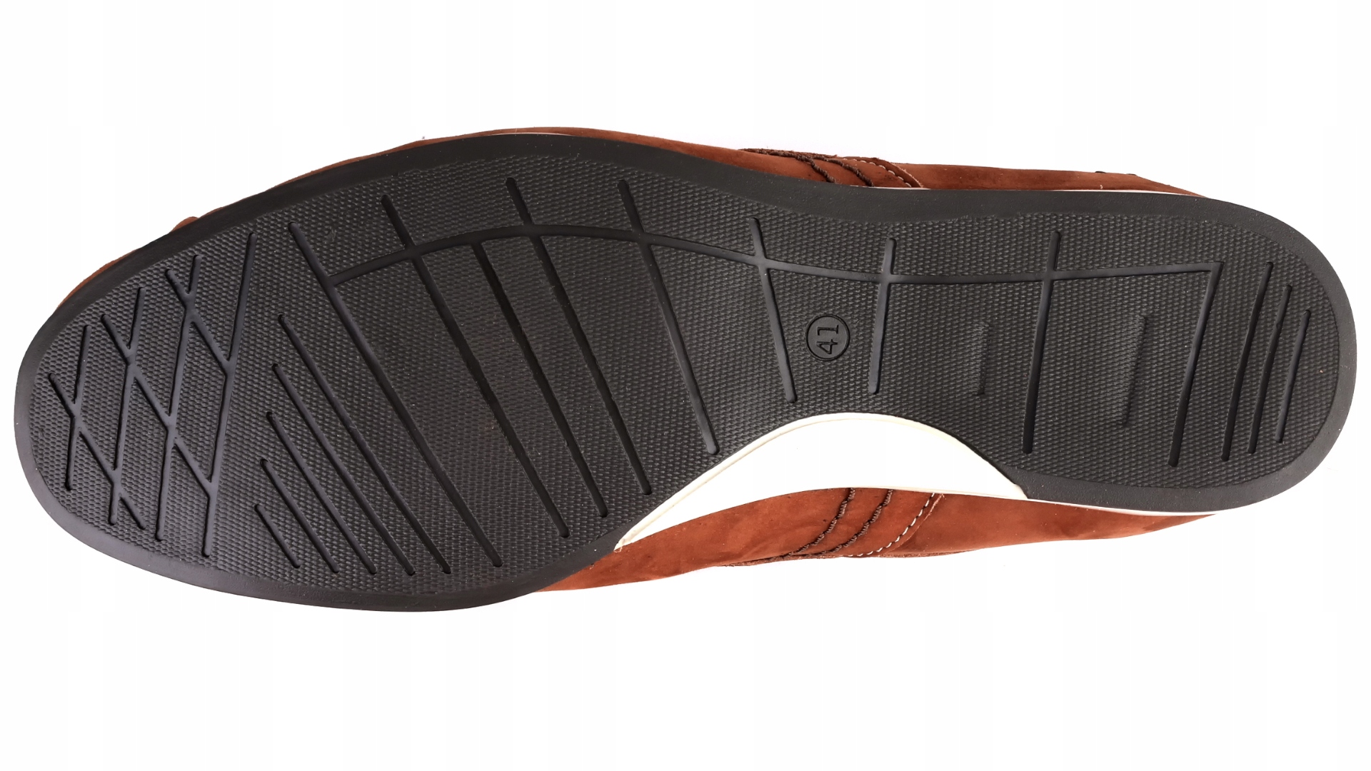 Mokasyny męskie LETNIE Komodo skórzane POLSKIE camel rozmiar 41 Model 876L R