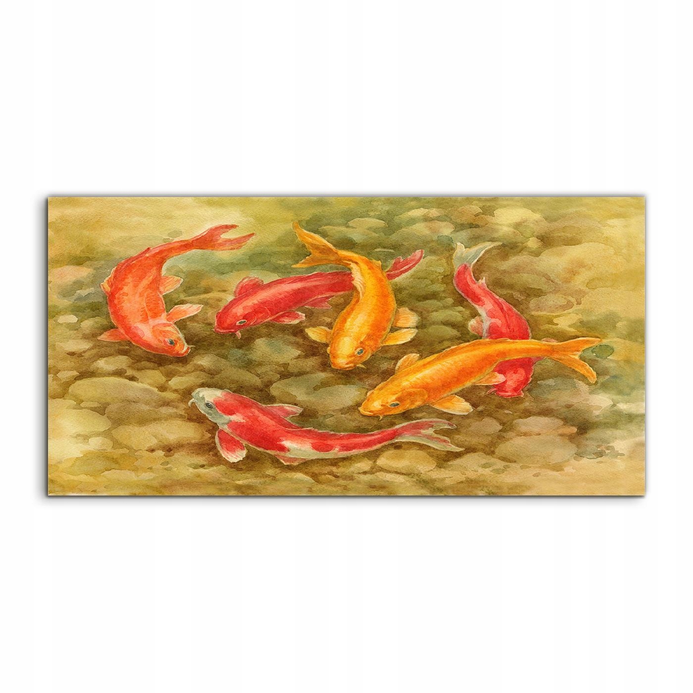 Akrylový obraz 140x70, moderný Akvarel Ryba Kačica