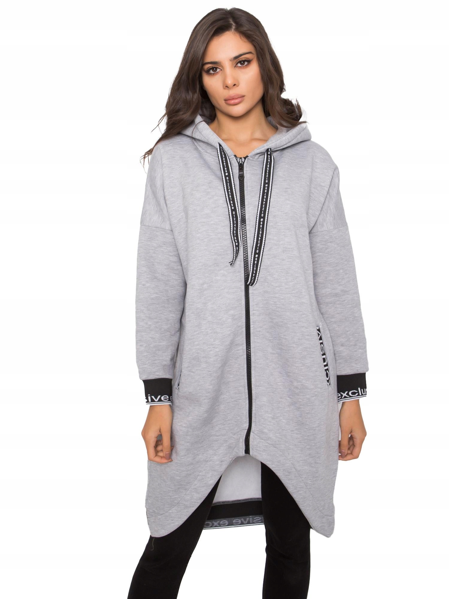

Bluza Damska długa rozpinana z kapturem L/XL