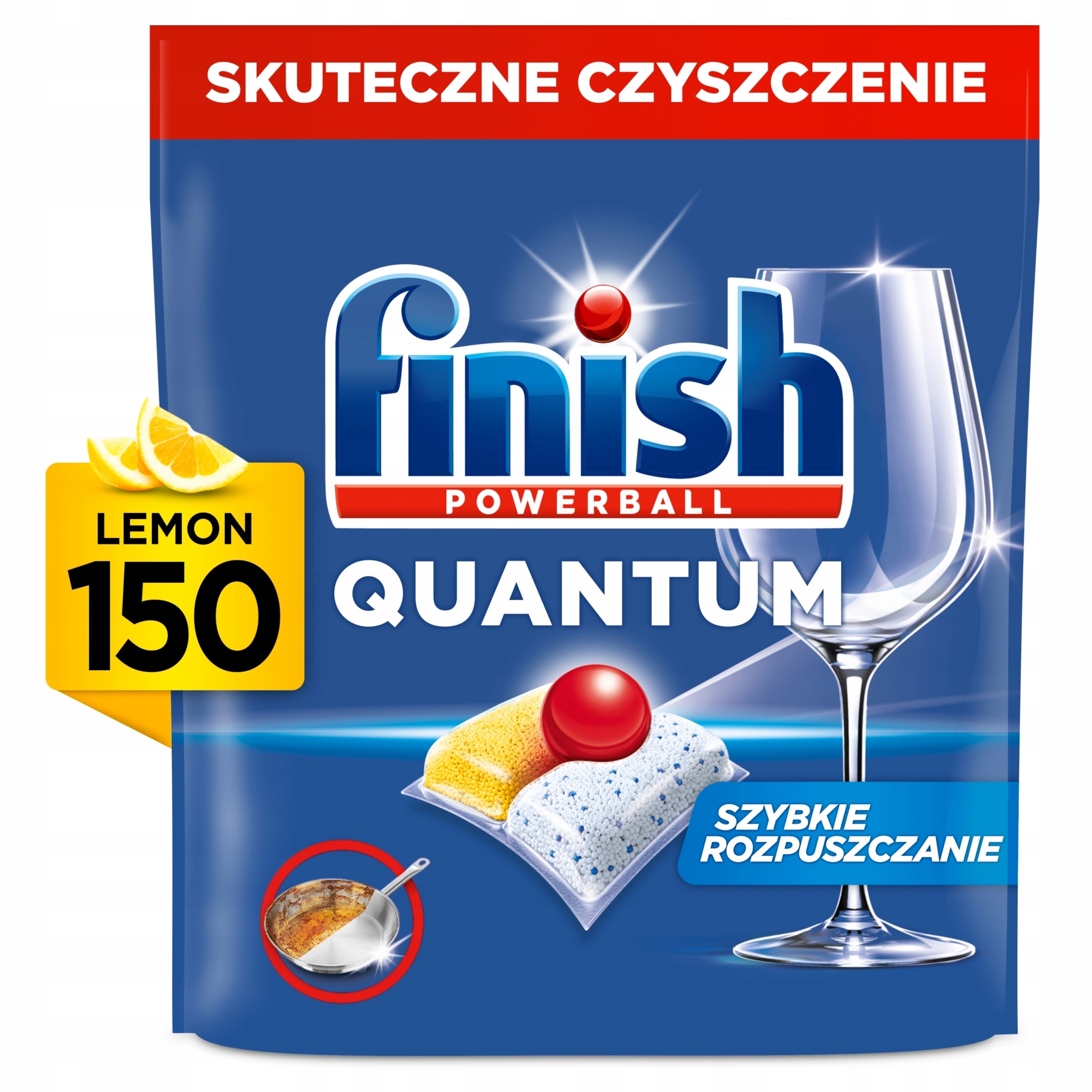 Finish Quantum All in 1 Lemon 1 kapsle do myčky nádobí 50 Ks