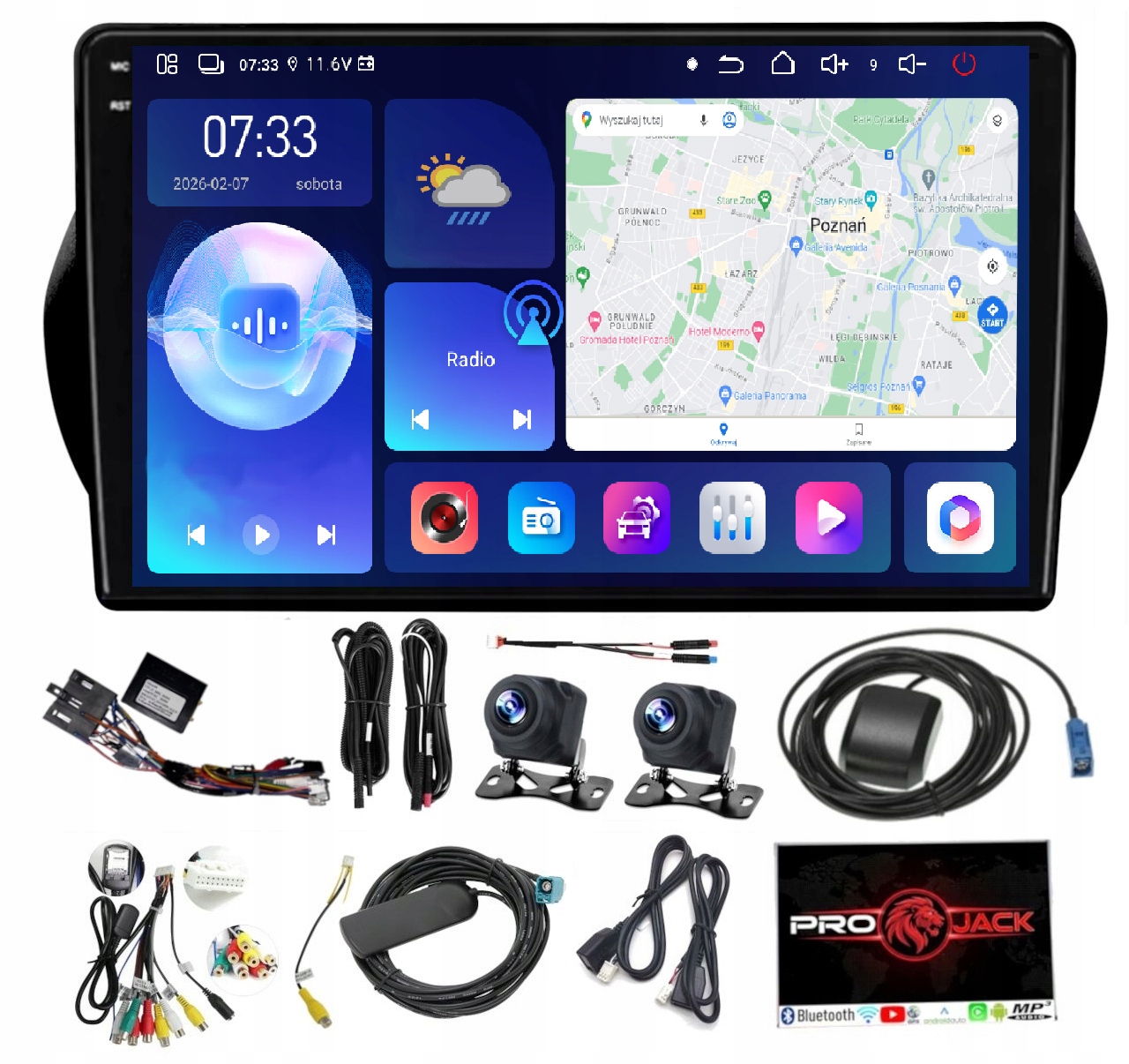 Android Rádio Navigácia Carplay Bt Fiat Qubo 2008-2017 6GB Ram 128GB Rom Sim
