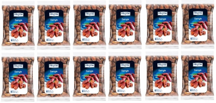 Levně 12 x 300 g Helcom Datle Karton