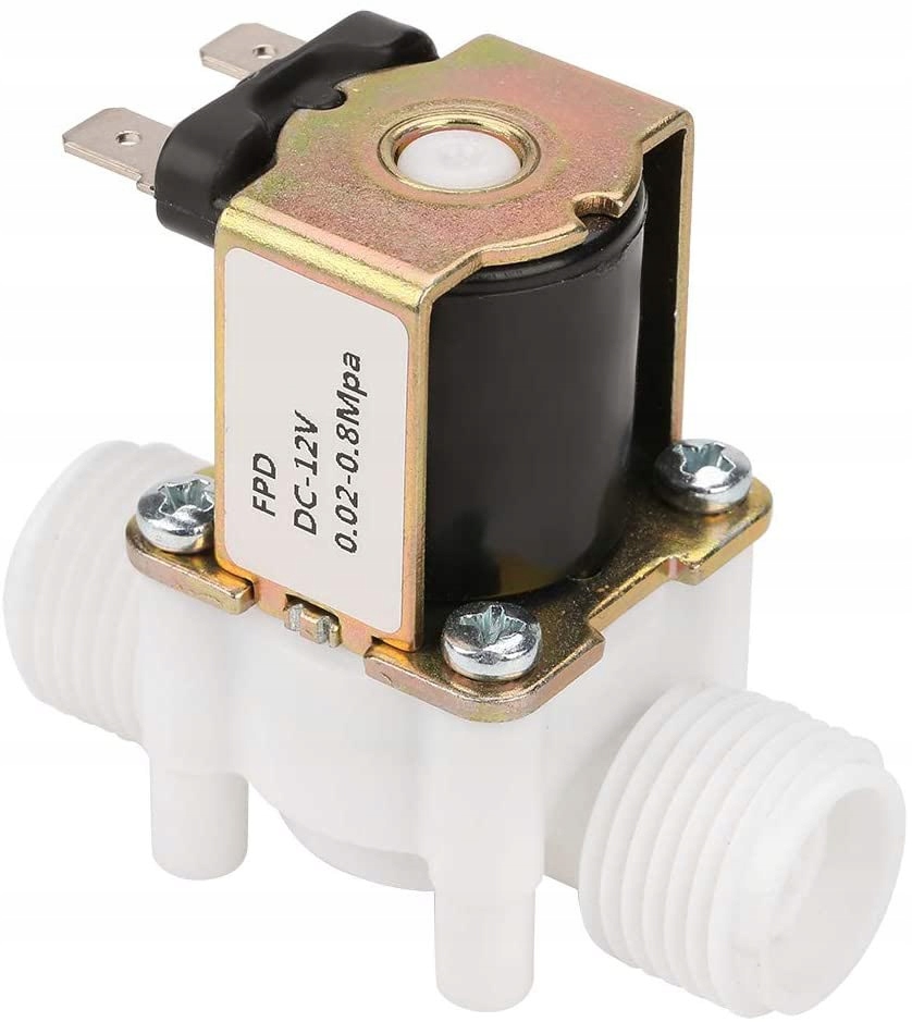 

Elektrozawór 12V 3/4 Cal Zawór Wody Cewka 0,5 DN20